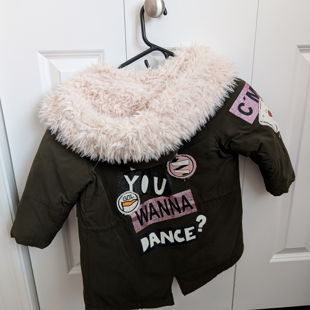 Zara Girls Khaki Outerwear Jacket - Picture 4 of 6